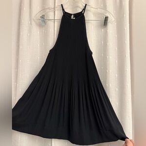 Elegant Black Pleated Halter Top